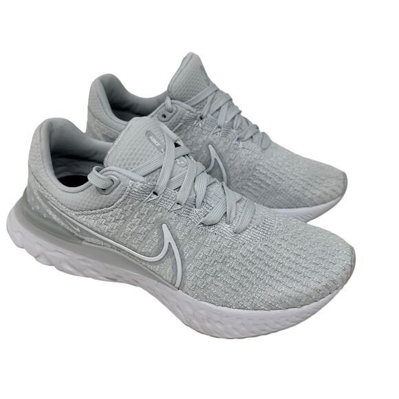 Nike React Infinity 3 Running Shoes Women 8.5 Pure Platinum White DD3024-004 - Picture 1 of 9